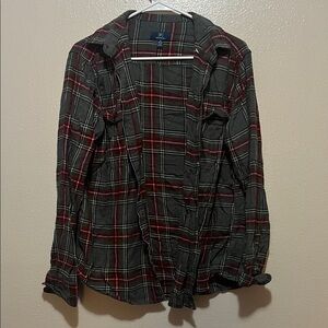 George Green and Red Plaid Shirt